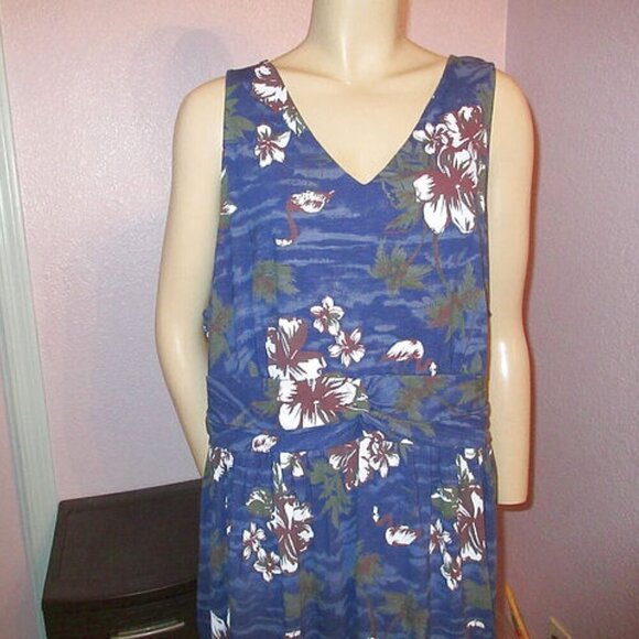 Fresh Produce FLAMINGO Flea Market Size 3X DRESS Sleeveless POCKETS V-Neck TANK - Picture 2 of 9